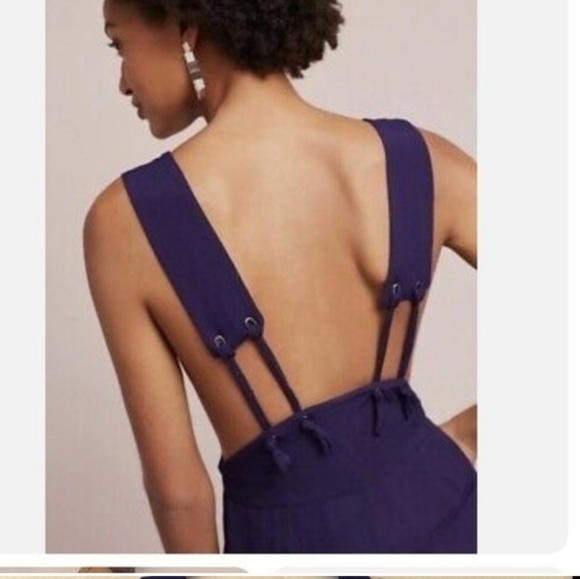 Anthropologie x Maeve Souxanne Apron Wide Leg Jumpsuit 0 - Picture 5 of 12